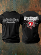 Herren-T-Shirt Ost deutschland mit Rücken druck Osten Geliebt Gehasst zartstils